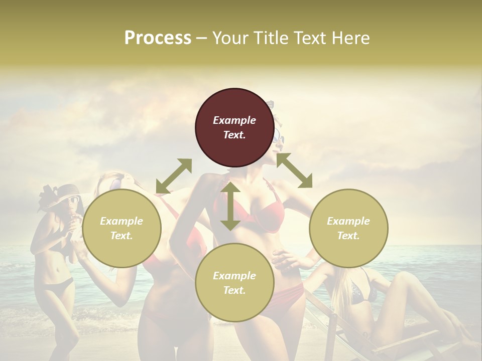 Group Caucasian People PowerPoint Template