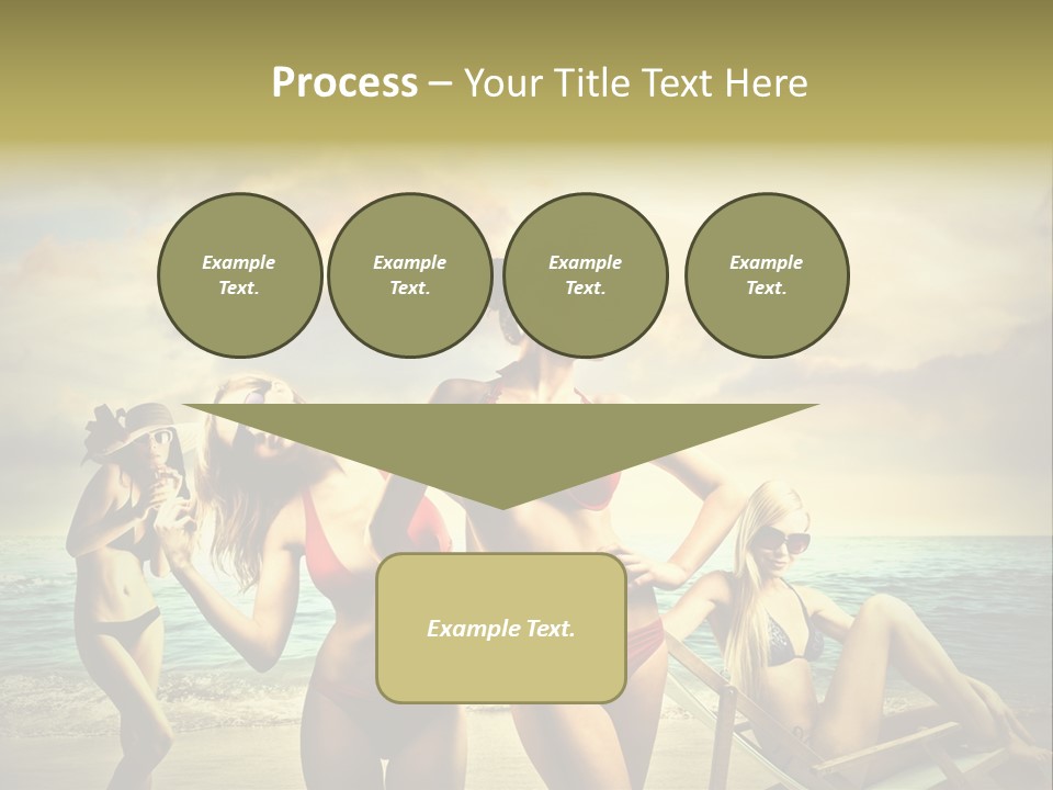 Group Caucasian People PowerPoint Template