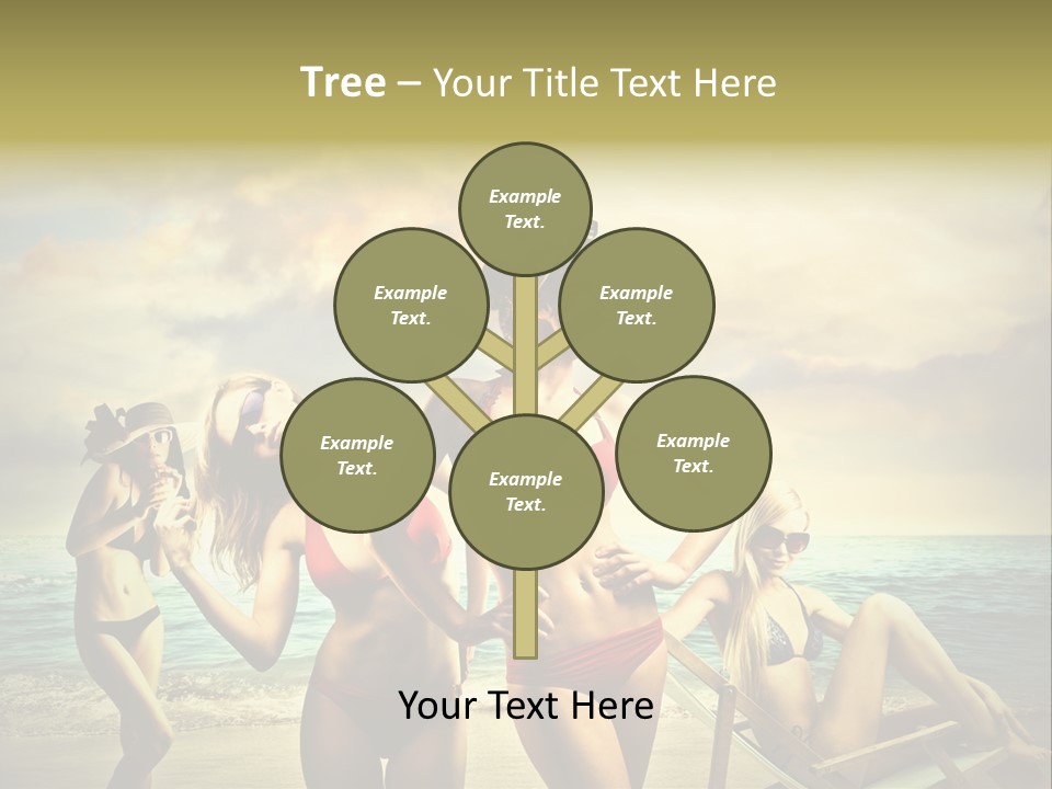 Group Caucasian People PowerPoint Template