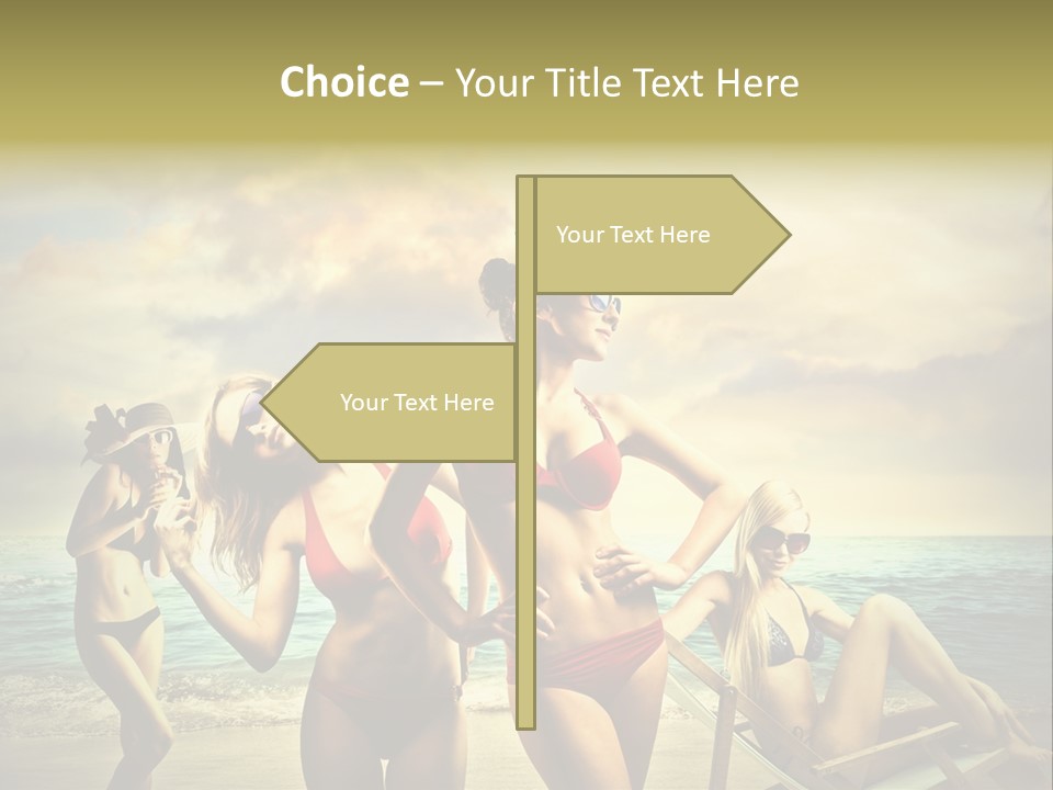 Group Caucasian People PowerPoint Template