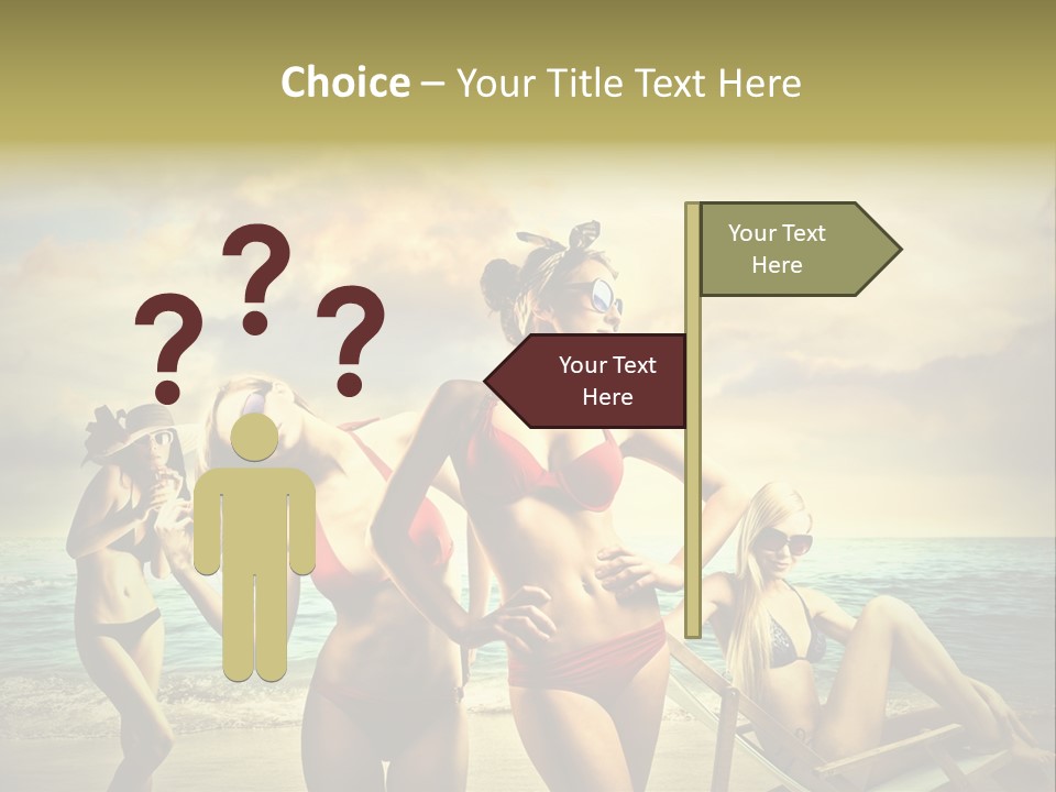 Group Caucasian People PowerPoint Template