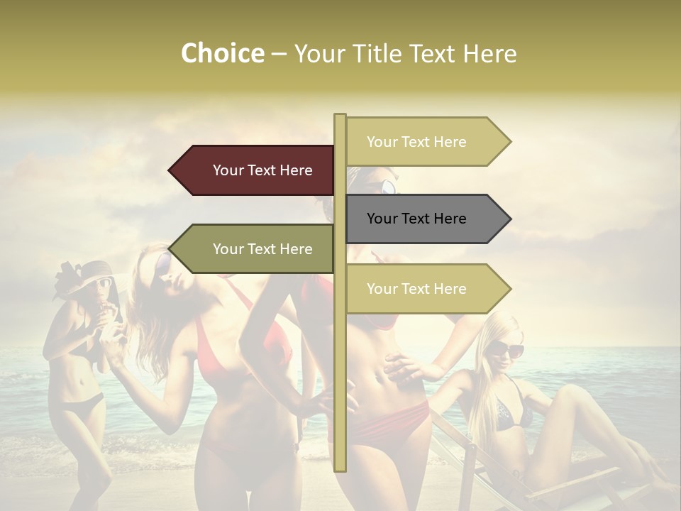 Group Caucasian People PowerPoint Template