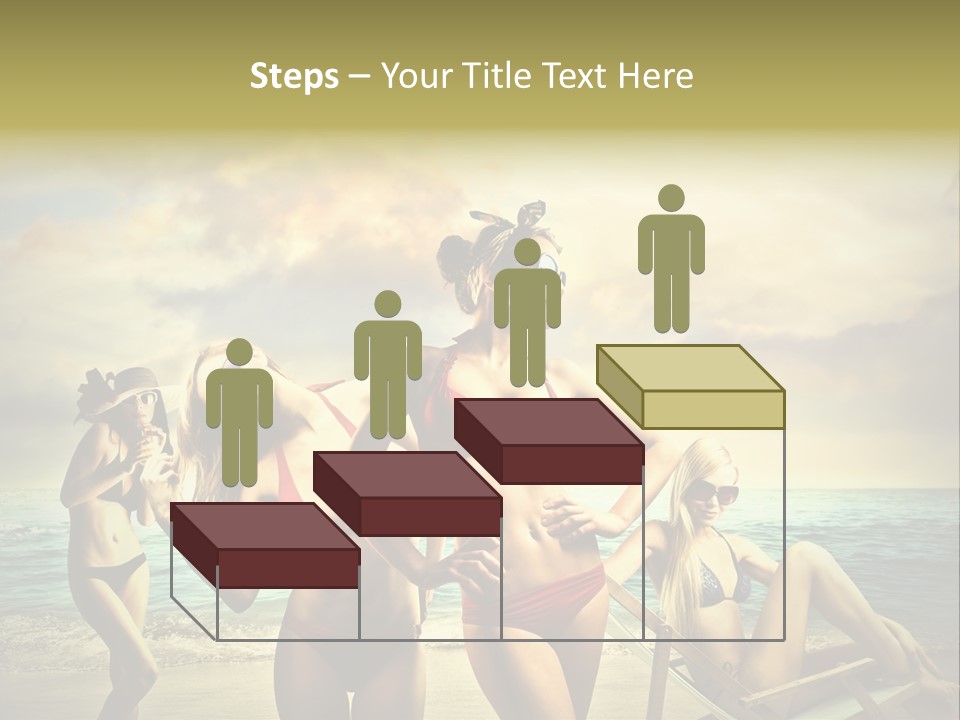 Group Caucasian People PowerPoint Template