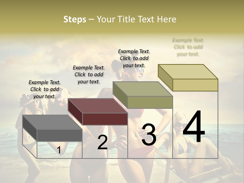 Group Caucasian People PowerPoint Template