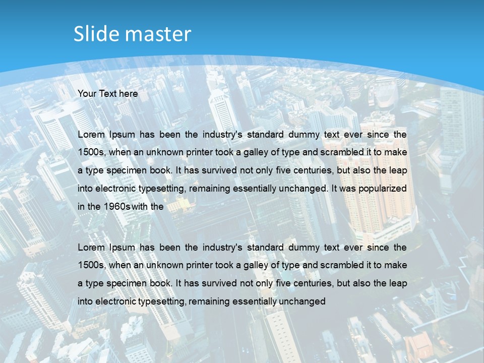 Built Architecture City PowerPoint Template