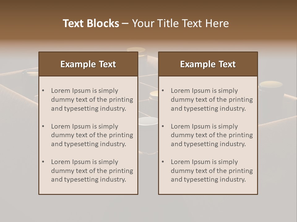 Dinner Pour Box PowerPoint Template