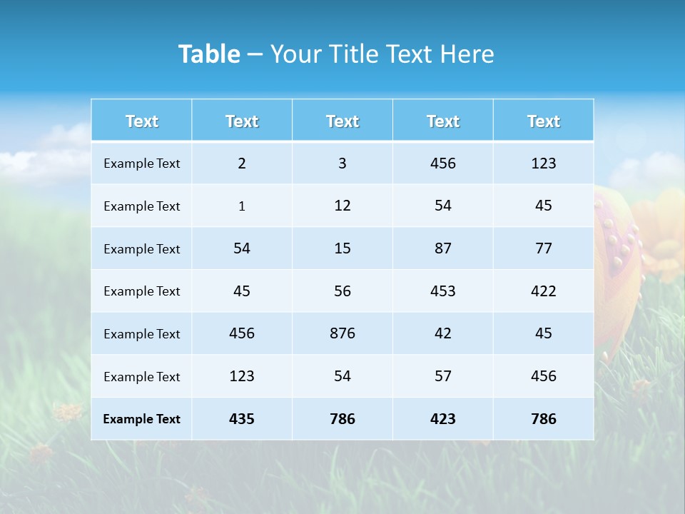 Yellow Seasonal Sky PowerPoint Template