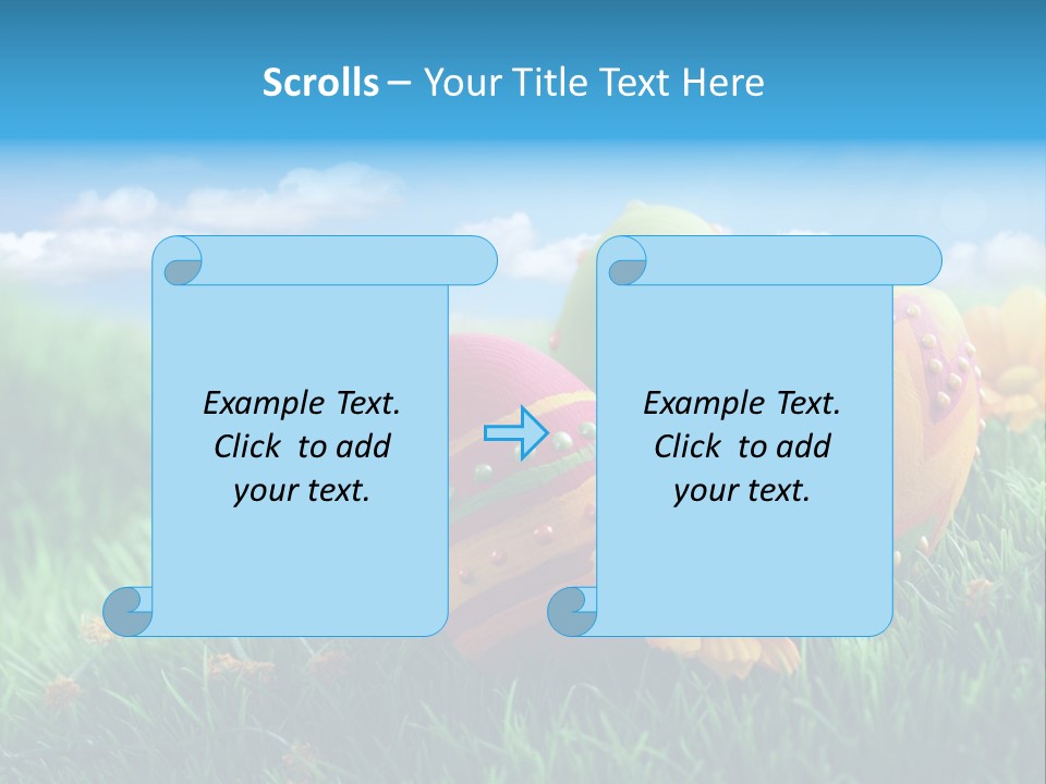 Yellow Seasonal Sky PowerPoint Template