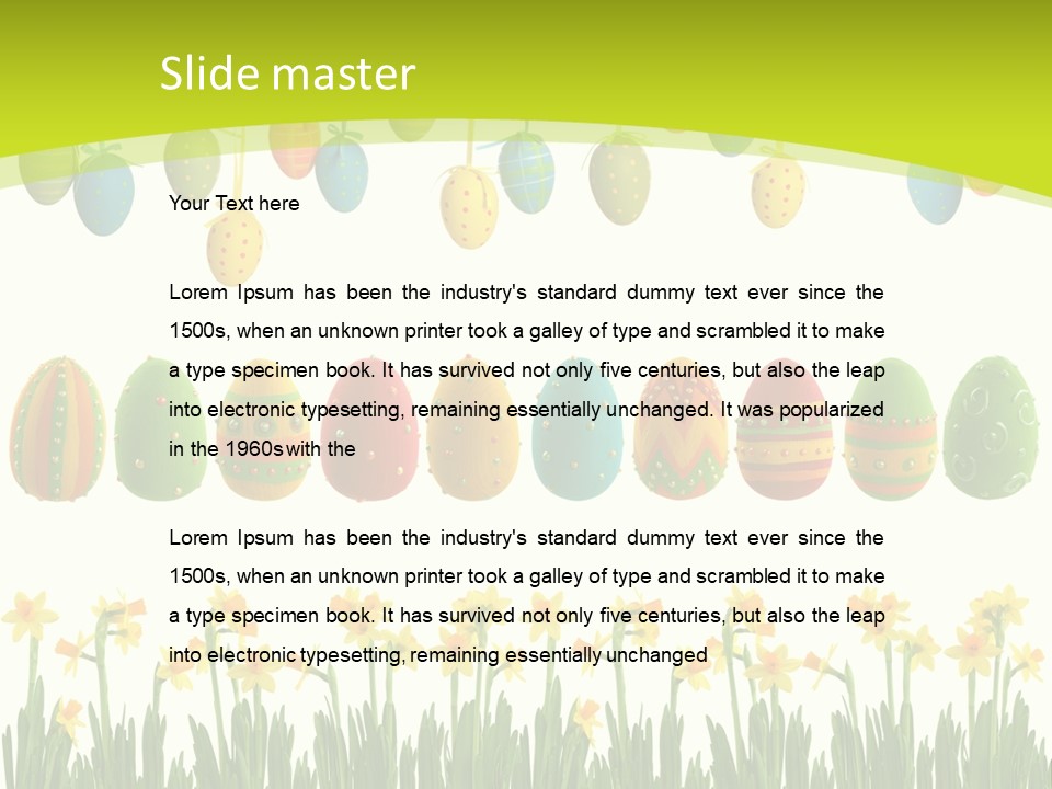 Tree Seasonal Easter Egg PowerPoint Template