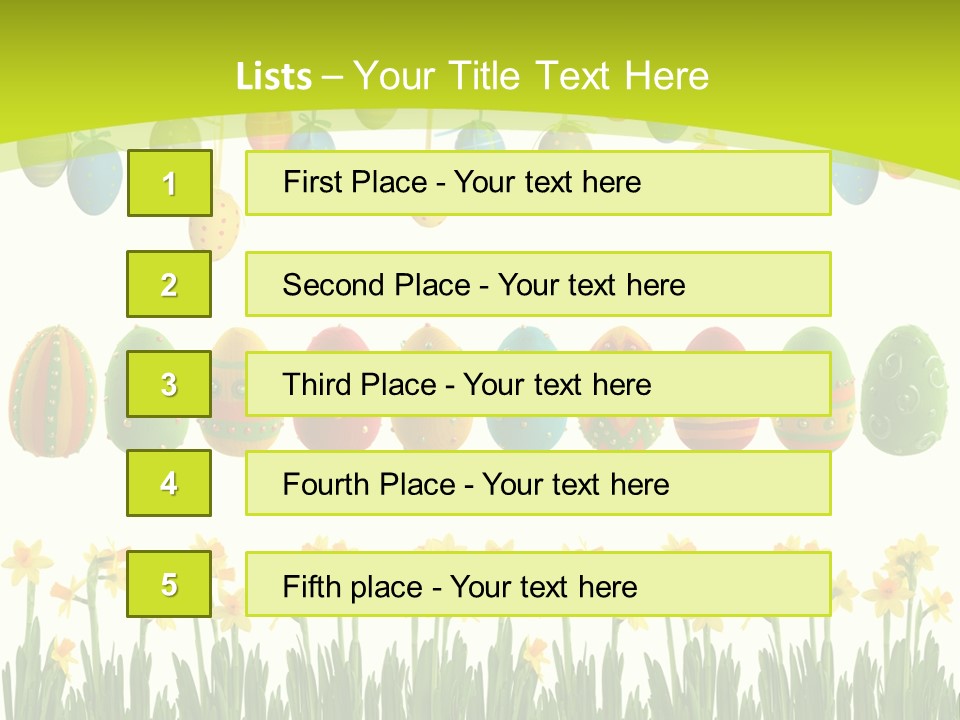 Tree Seasonal Easter Egg PowerPoint Template