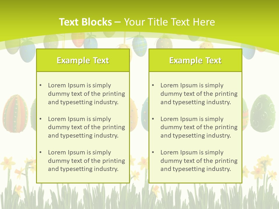 Tree Seasonal Easter Egg PowerPoint Template