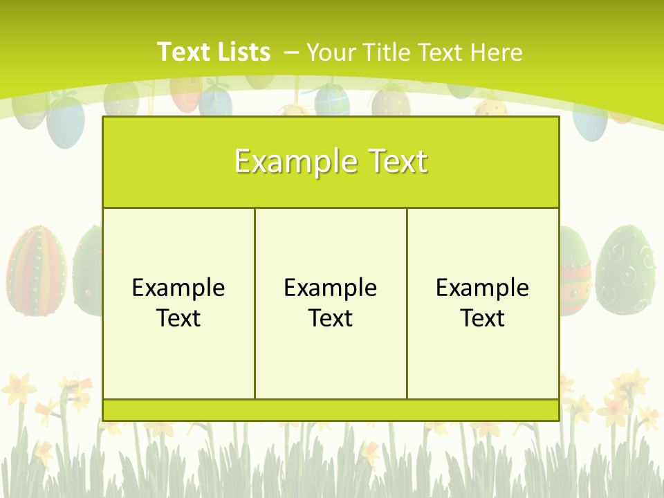 Tree Seasonal Easter Egg PowerPoint Template