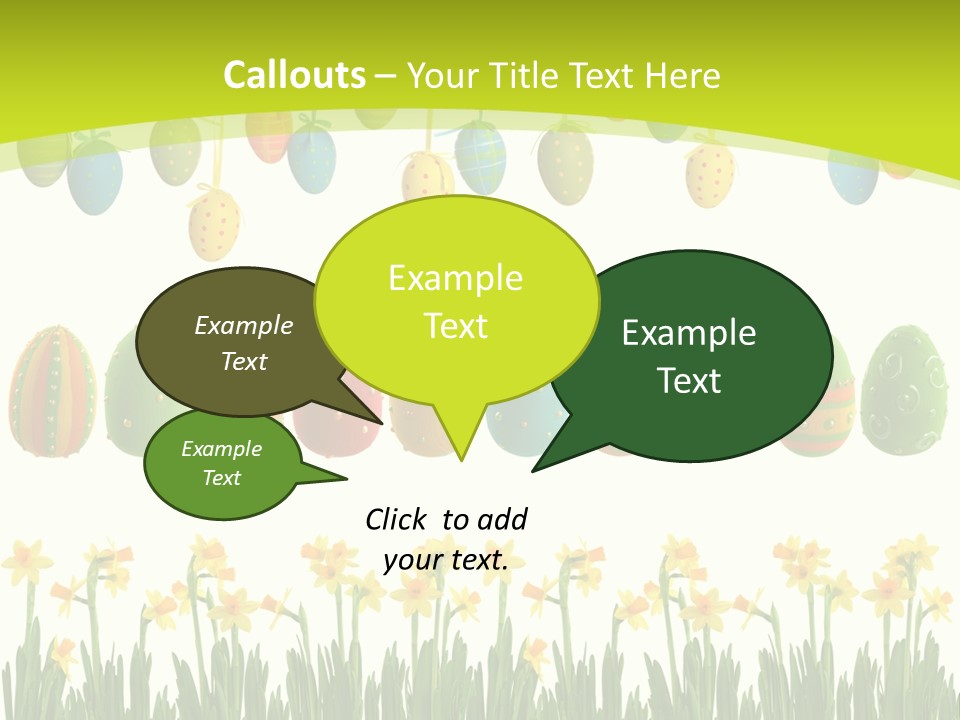 Tree Seasonal Easter Egg PowerPoint Template
