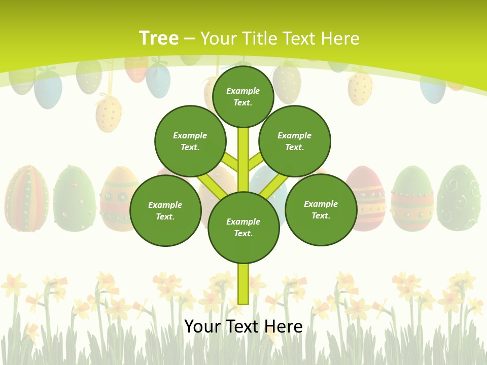 Tree Seasonal Easter Egg PowerPoint Template