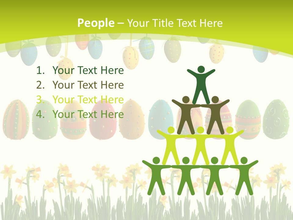 Tree Seasonal Easter Egg PowerPoint Template
