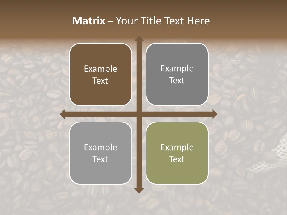 Coffee Beans Bag Roasted PowerPoint Template