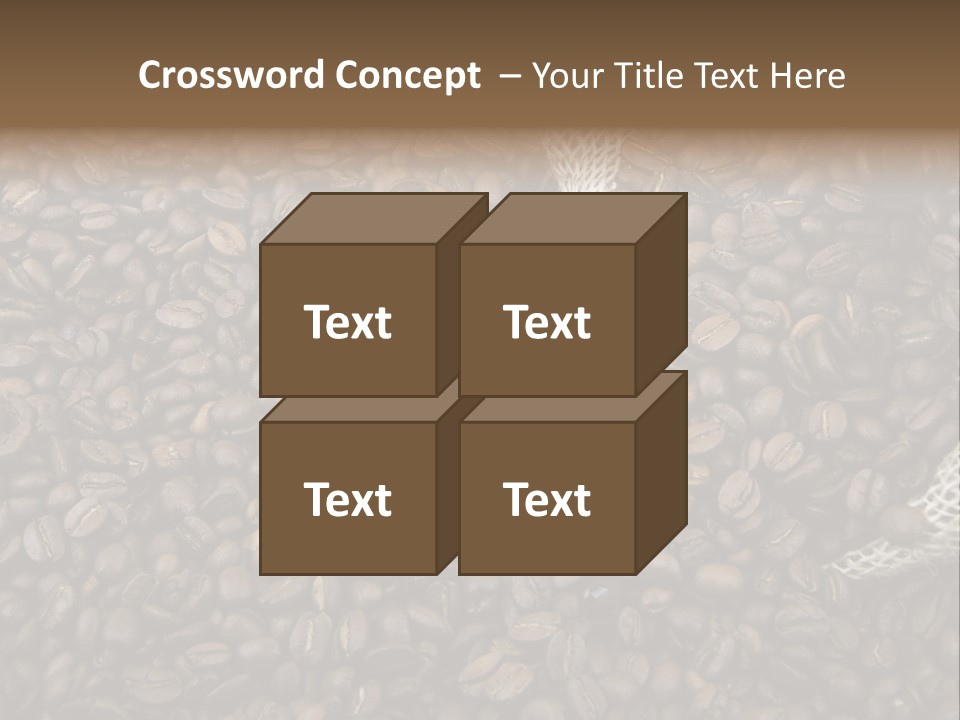 Coffee Beans Bag Roasted PowerPoint Template