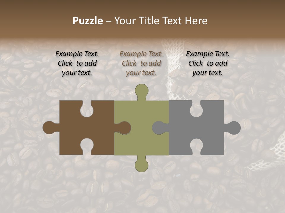 Coffee Beans Bag Roasted PowerPoint Template