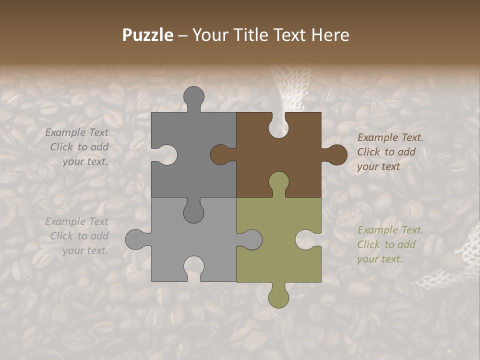 Coffee Beans Bag Roasted PowerPoint Template