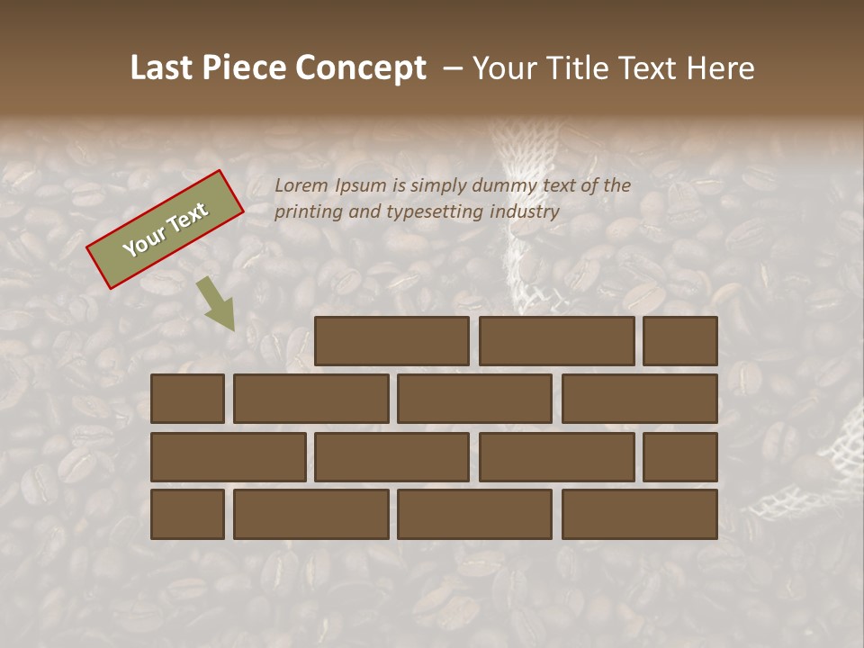 Coffee Beans Bag Roasted PowerPoint Template