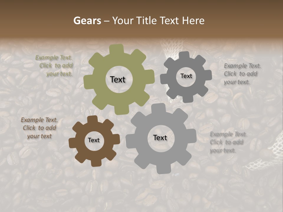 Coffee Beans Bag Roasted PowerPoint Template