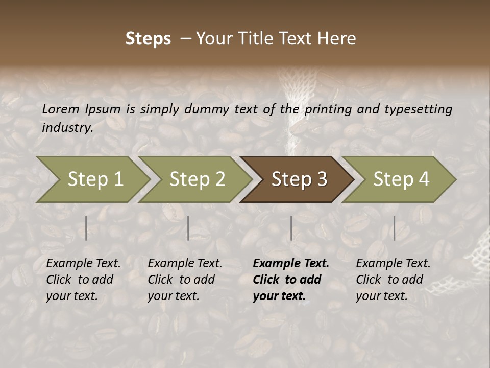 Coffee Beans Bag Roasted PowerPoint Template