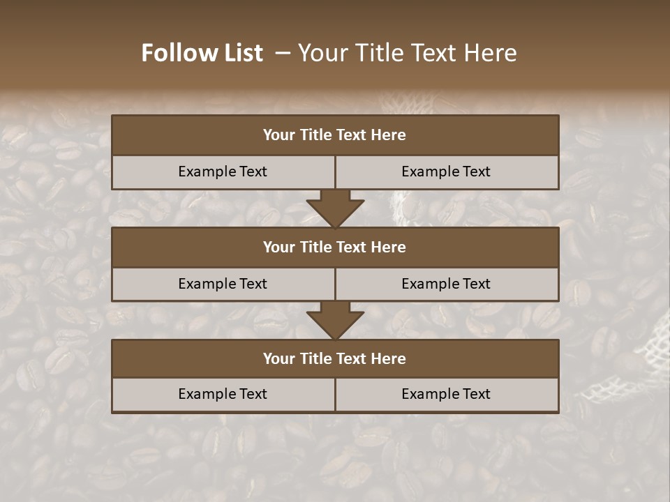 Coffee Beans Bag Roasted PowerPoint Template