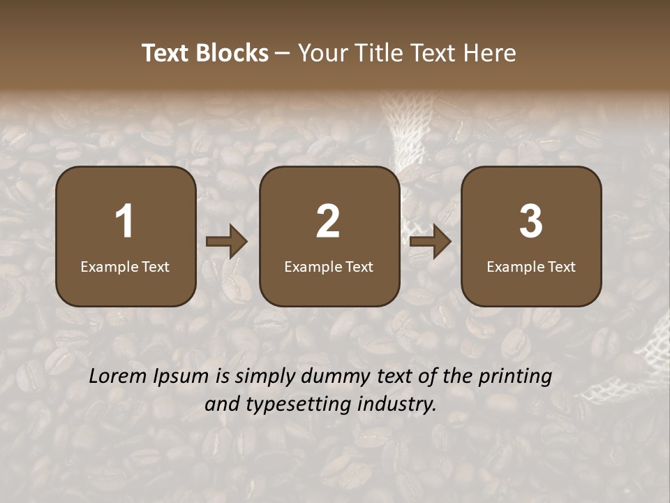 Coffee Beans Bag Roasted PowerPoint Template