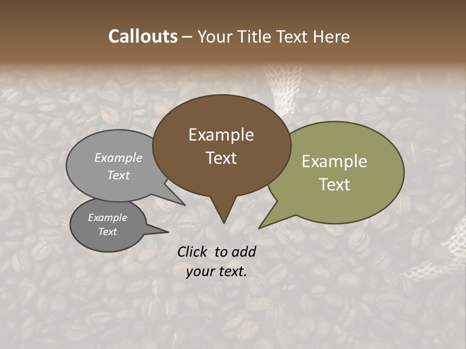 Coffee Beans Bag Roasted PowerPoint Template
