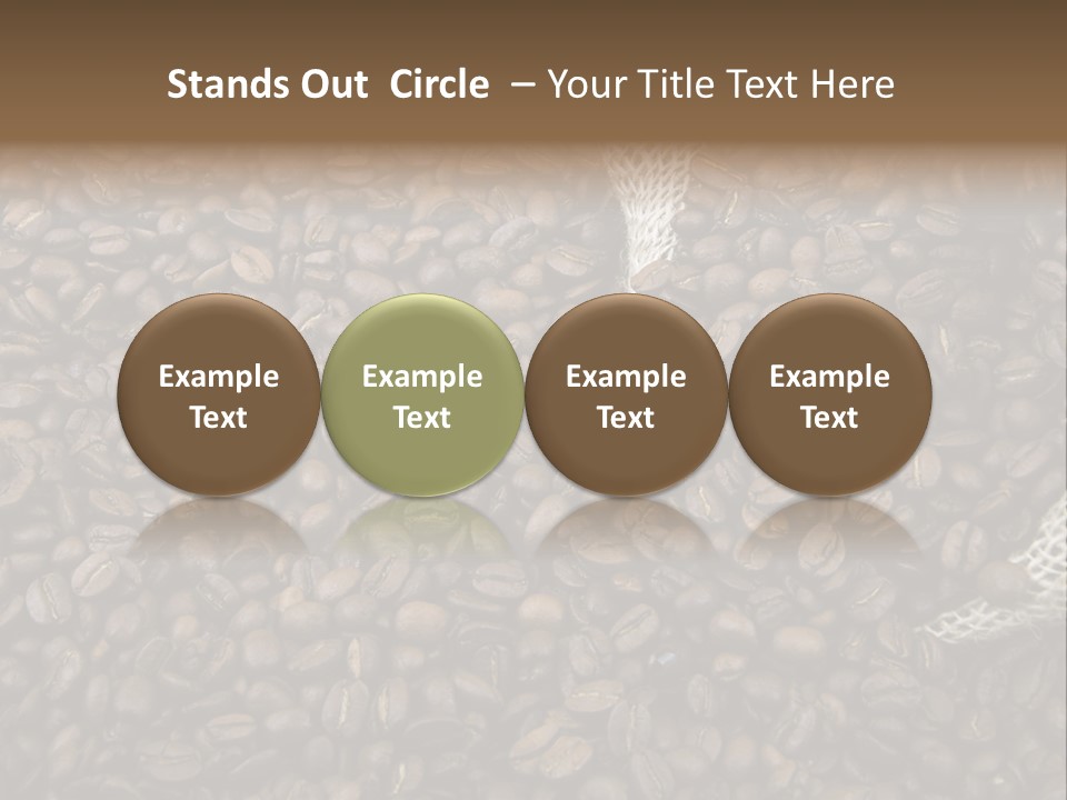 Coffee Beans Bag Roasted PowerPoint Template