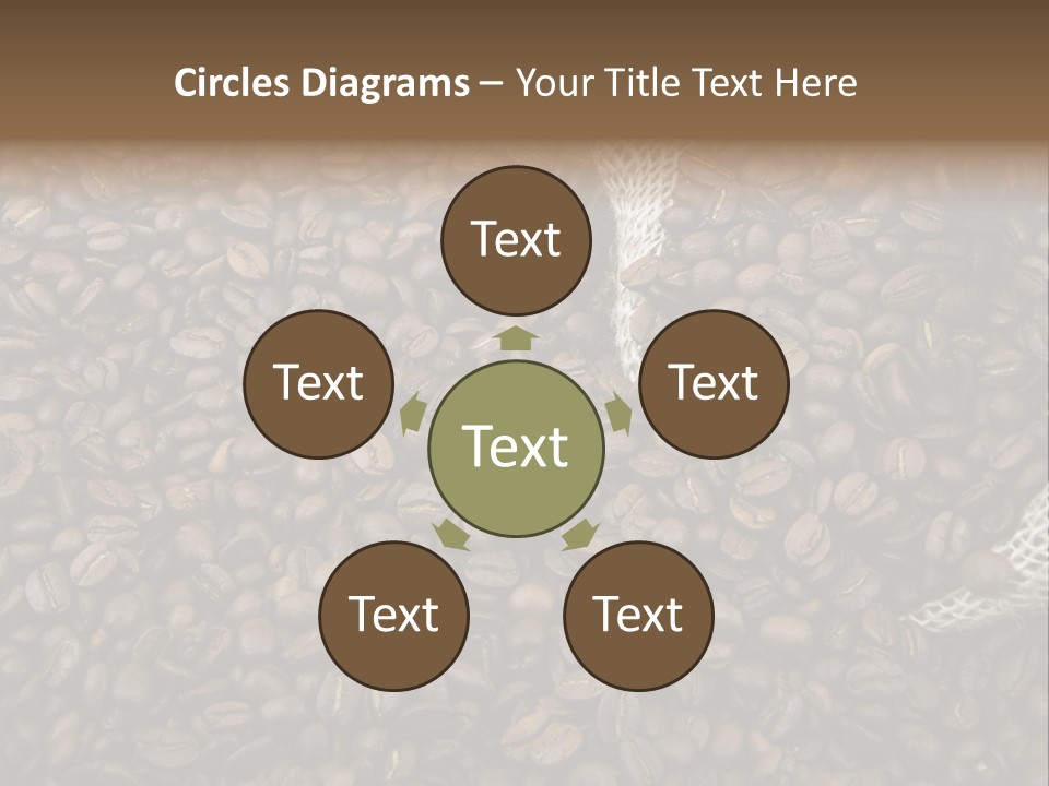 Coffee Beans Bag Roasted PowerPoint Template