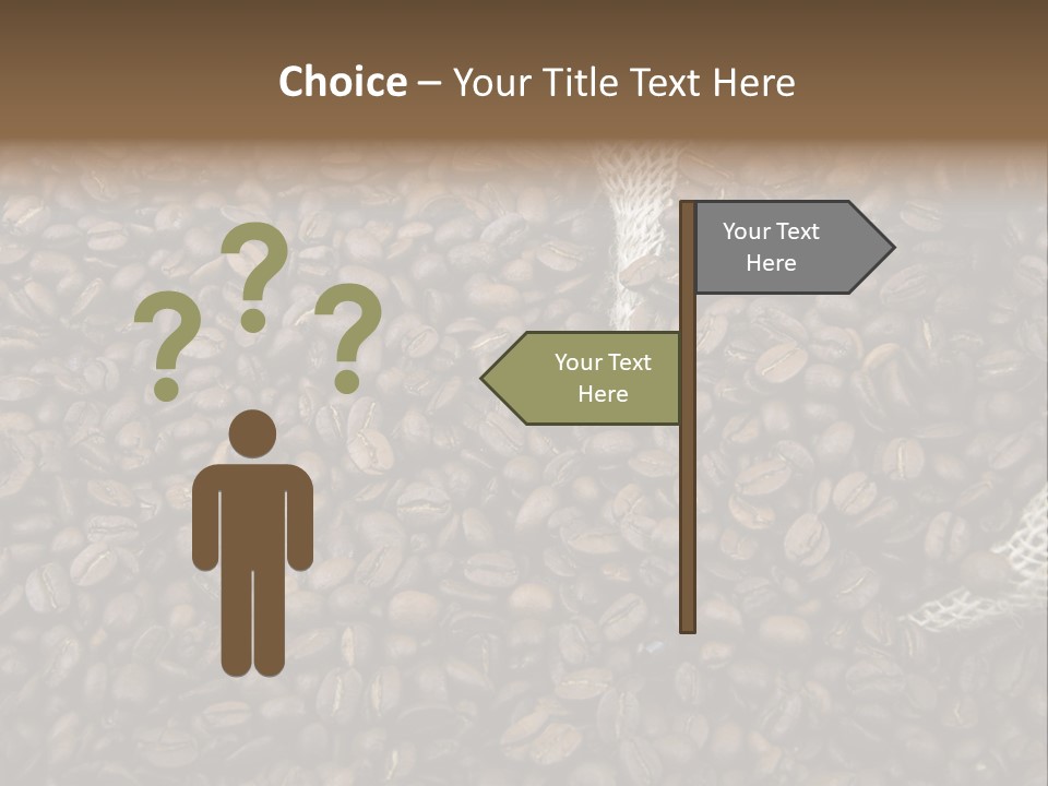 Coffee Beans Bag Roasted PowerPoint Template