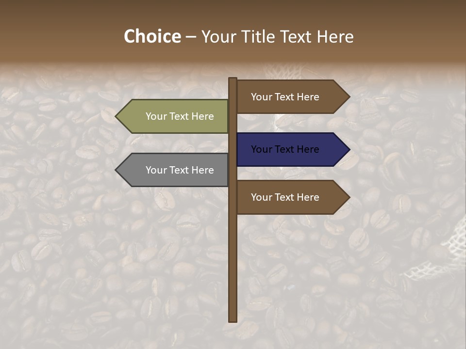 Coffee Beans Bag Roasted PowerPoint Template