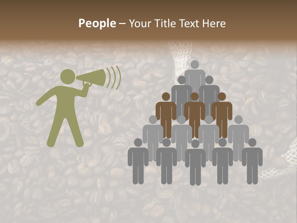Coffee Beans Bag Roasted PowerPoint Template