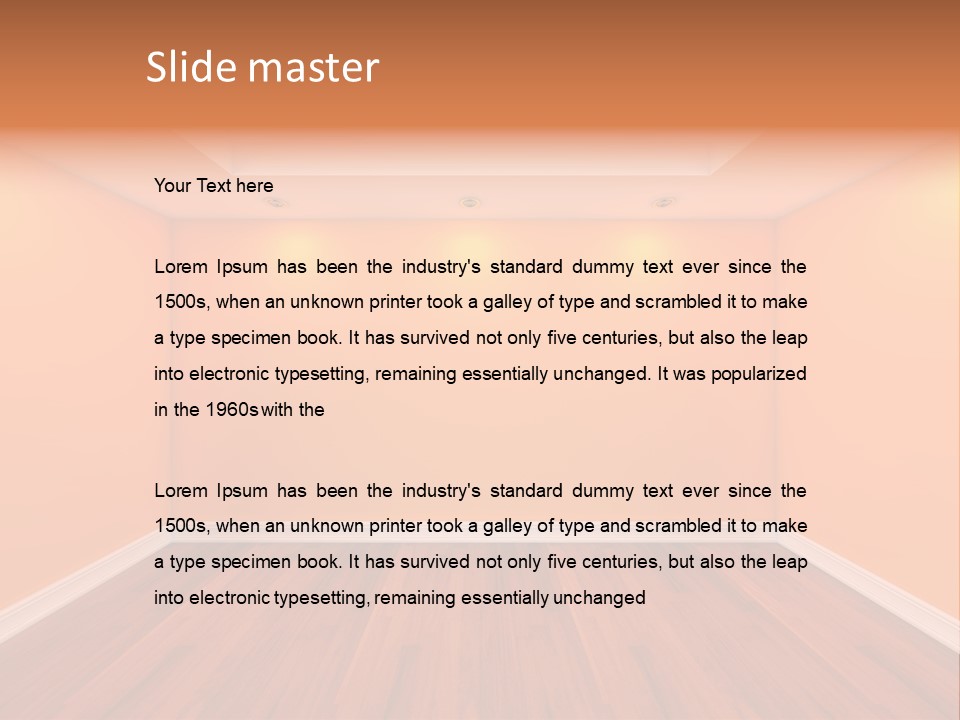 Indoor Space Interior PowerPoint Template