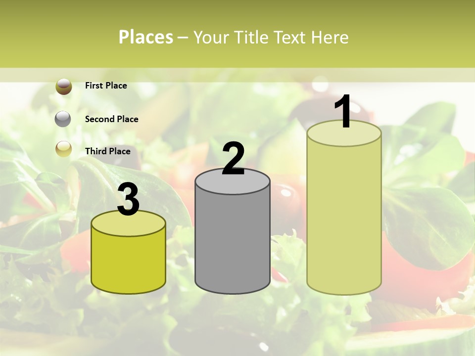 Vitamins Dish Closeup PowerPoint Template