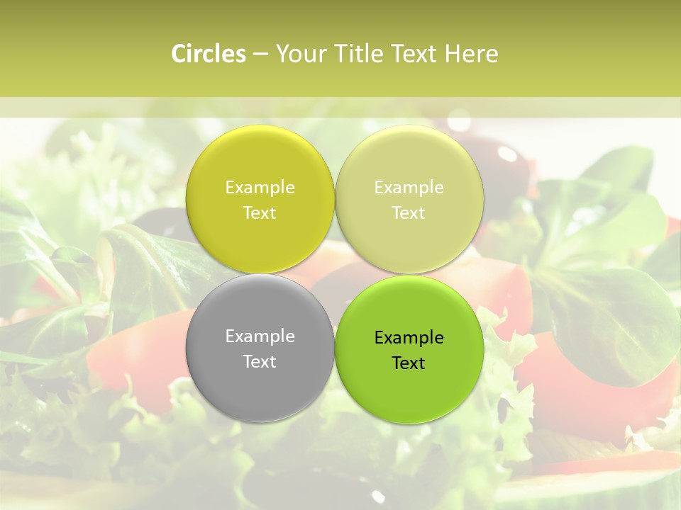 Vitamins Dish Closeup PowerPoint Template