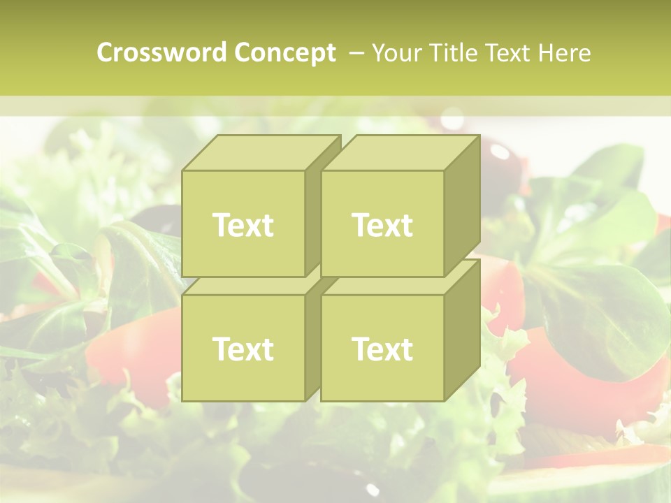 Vitamins Dish Closeup PowerPoint Template