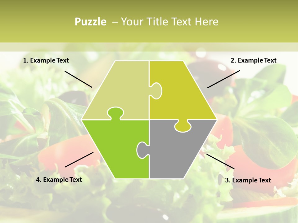 Vitamins Dish Closeup PowerPoint Template