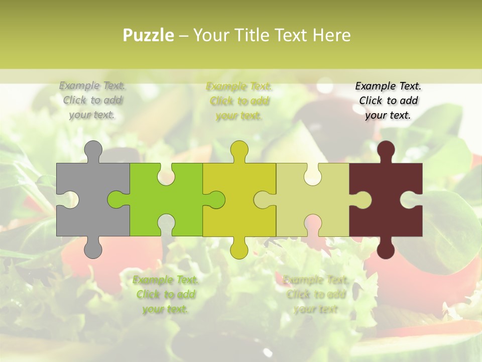 Vitamins Dish Closeup PowerPoint Template