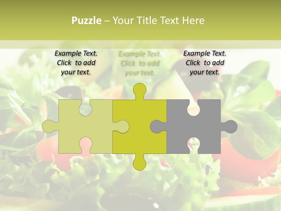 Vitamins Dish Closeup PowerPoint Template