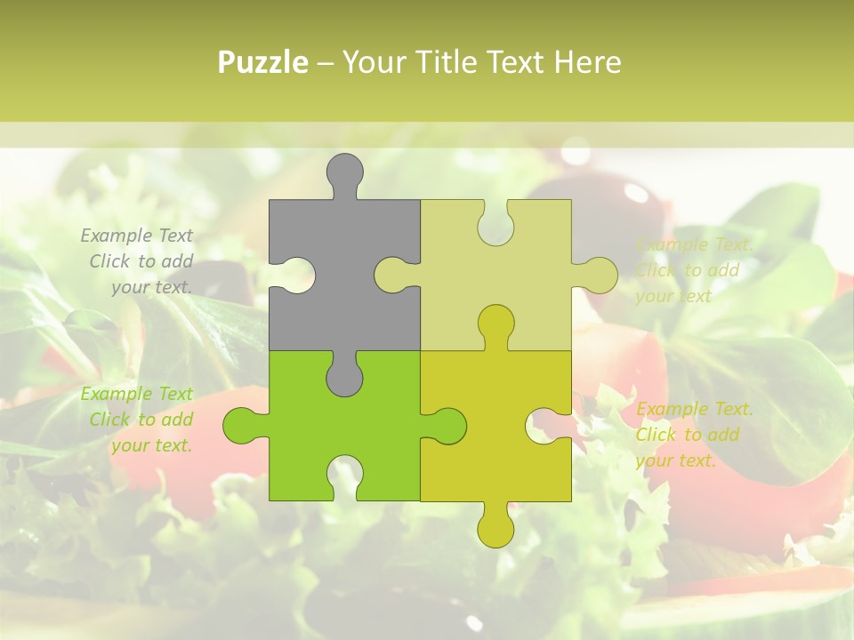 Vitamins Dish Closeup PowerPoint Template