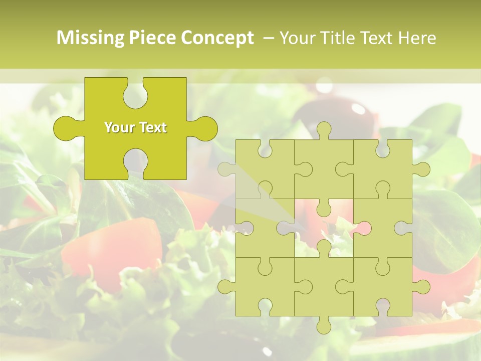 Vitamins Dish Closeup PowerPoint Template