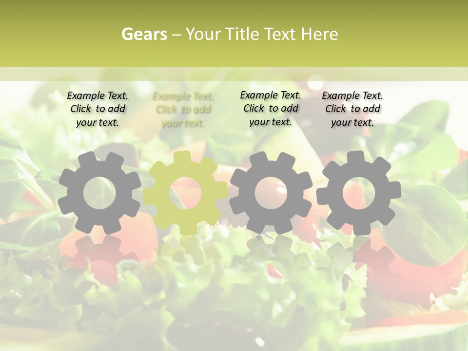 Vitamins Dish Closeup PowerPoint Template