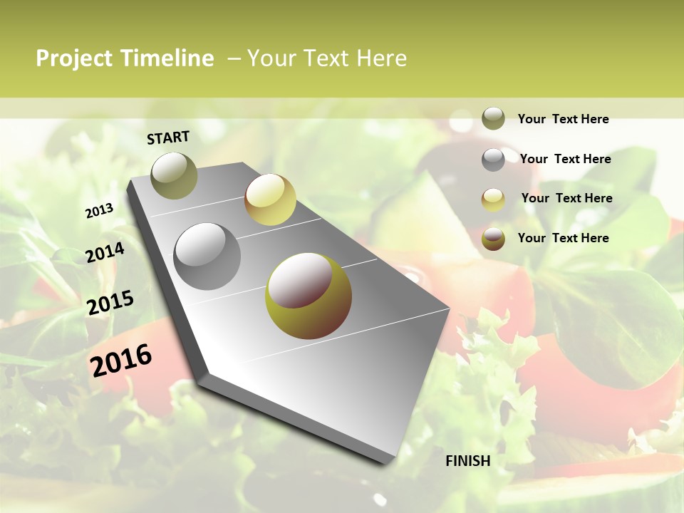 Vitamins Dish Closeup PowerPoint Template