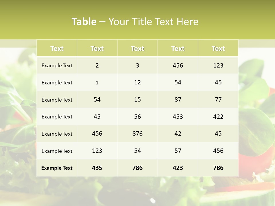 Vitamins Dish Closeup PowerPoint Template