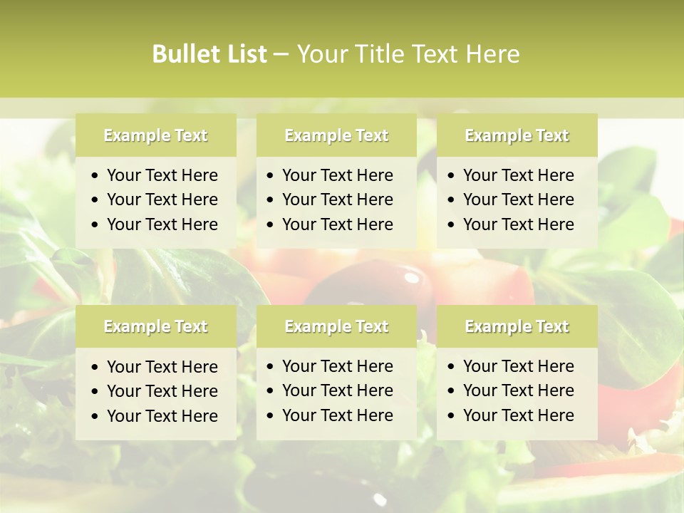 Vitamins Dish Closeup PowerPoint Template