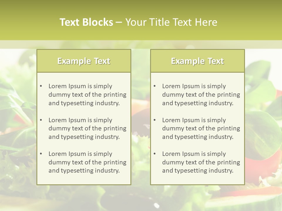 Vitamins Dish Closeup PowerPoint Template