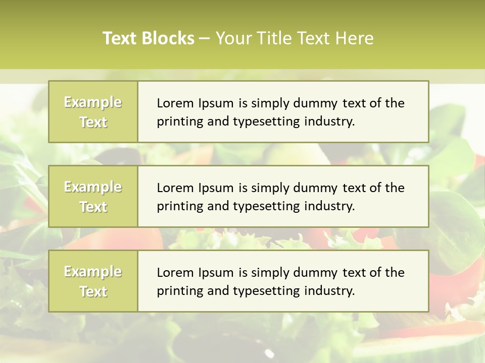 Vitamins Dish Closeup PowerPoint Template
