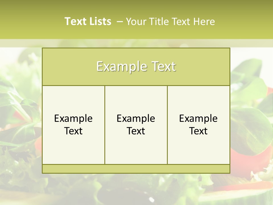 Vitamins Dish Closeup PowerPoint Template